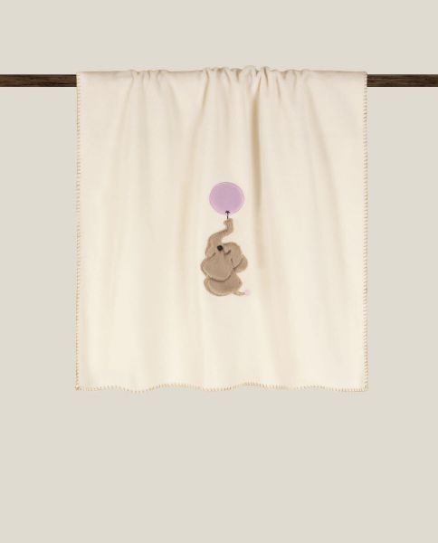 Плед детский Little Lilac Elephant, 75х100 см, бамбук 40% полиэстер 60% FRATI HOME
