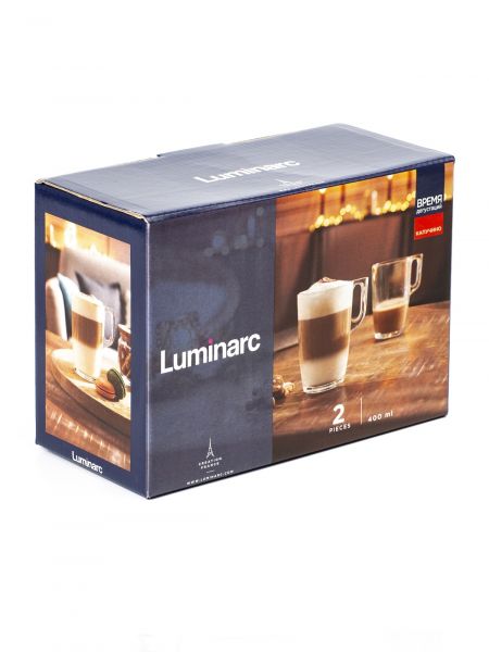 Набор кружек ВРЕМЯ ДЕГУСТАЦИЙ КАПУЧИНО 2шт 400мл LUMINARC