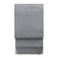 BASKET light grey Плед 130/200 , 35% альпака + 35% овечья шерсть + 30% микрофибра , 1000 гр