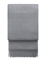 BASKET light grey Плед 130/200 , 35% альпака + 35% овечья шерсть + 30% микрофибра , 1000 гр