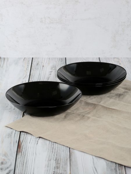 Столовый набор ЛИЛИ ЧЕРНЫЙ 16 предметов LUMINARC