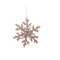 JEWEL SNOWFLAKE Снежинка розовая