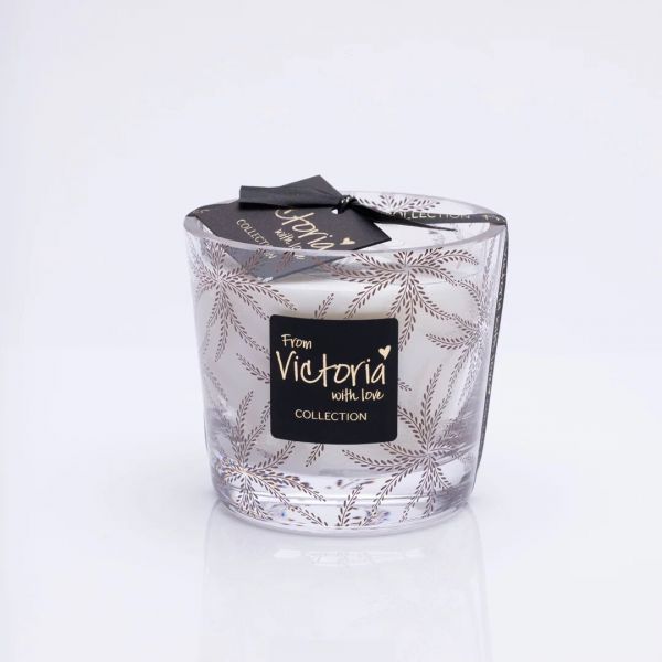 Свеча ароматическая Victoria with Love Ferns brown 400гр, выдувное стекло