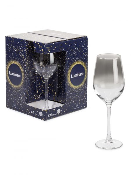 Набор бокалов для вина СЕЛЕСТ СЕРЕБРЯНАЯ ДЫМКА 4шт 350мл LUMINARC