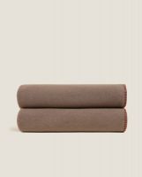 Плед Frati SOFT VISCOSE TORTORA, коричневый, 130x160, вискоза 30% полиэстер 70%, 510г