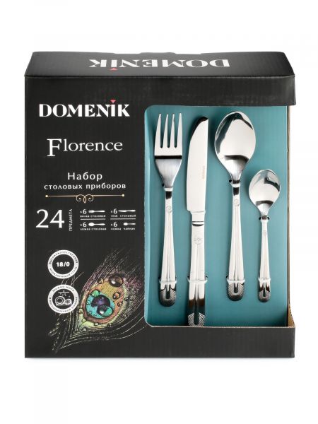 Набор столовых приборов FLORENCE 24 предмета DOMENIK