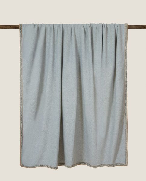 Плед Frati SOFT BAMBOO PERLA с тесьмой Coco, серый, 160х200, бамбук 40% полиэстер 60%, 910г