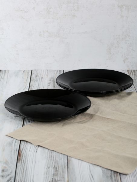 Столовый набор ЛИЛИ ЧЕРНЫЙ 16 предметов LUMINARC