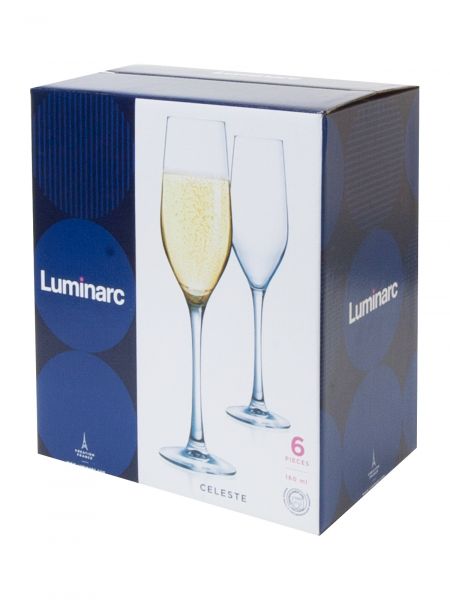 Набор фужеров для шампанского СЕЛЕСТ 6шт 160мл LUMINARC