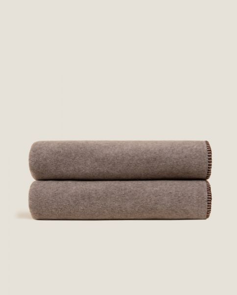 Плед Frati SOFT BAMBOO TORTORA, коричневый, 160х200, бамбук 40% полиэстер 60%, 800г