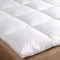 FEATHER BED Наматрасник-перина 180х200xh.6 гусиные перья, чехол хлопок, выс 6 см