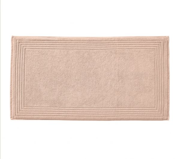 Коврик для ванной Blanc des Vosges UNI POUDRE пудрово-розовый 50x90 см хлопок 1000 гр/м2
