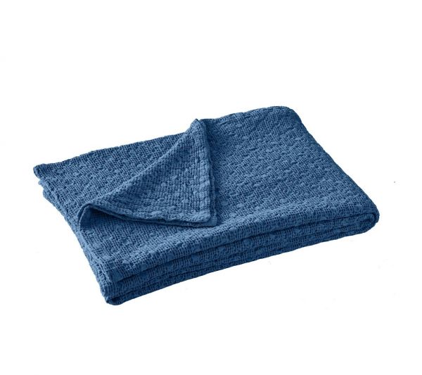 Ппокрывало EVEREST INDIGO 180/260 синий хлопок пике