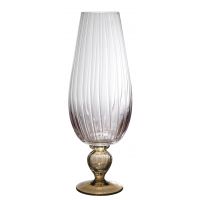 Ваза Cre Art Optical-03, янтарный, H.42, стекло
