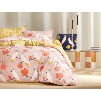 Постельное бельё LOVE BIRDS PETAL пододеяльник 155х200 простынь 180х290 наволочка 50х75*2шт