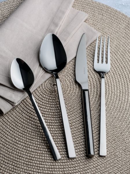 Набор столовых приборов MODERN BLACK 24пр DOMENIK