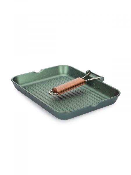 Сковорода-гриль DR.GREEN 36х26см со складной ручкой RISOLI