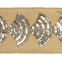 ART DECO RIBBON Лента ар деко золотая ширина 10 см длина 5м