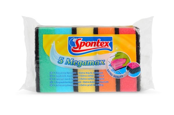 Губка MEGAMAX 5шт SPONTEX