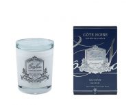 Свеча EAU DE VIE450 гр , белый стаканчик, серебряный декор, время горения 100