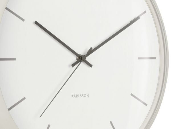 Часы настенные Karlsson NIRVANA GLOBE, серый, металл, 40х40х12 см, бесшумный механизм Present Time

