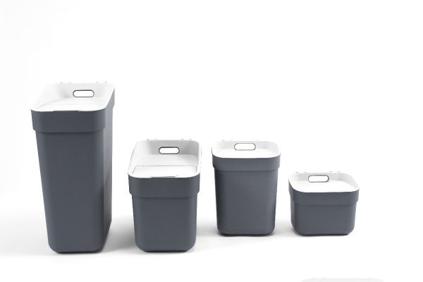 Контейнер для мусора READY TO COLLECT темно-серый/светло-серый 20л CURVER