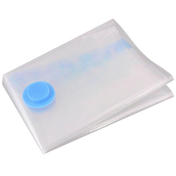 Вакуумный пакет для хранения вещей 50x70см с zip-lock замком и клапаном МУЛЬТИДОМ