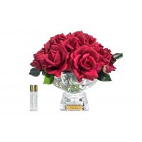 French rose centrepiece red goldДиффузор-букет роз, белый, 2 спрея по 10 мл, золотой декор 33х33хН