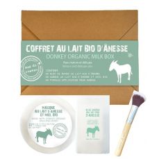 Набор Mas du Roseau COFFRET LAIT D'ANESSE 1 мыло твердое 130 гр, 1 мыло-маска для лица твердая 150 гр, кисточка для нанесения маски