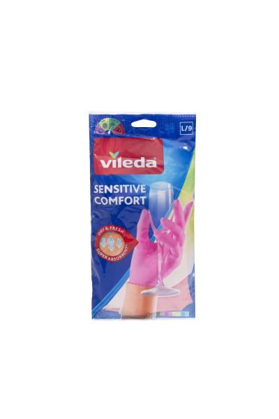 Перчатки Сенситив Комфорт для деликатных работ L VILEDA