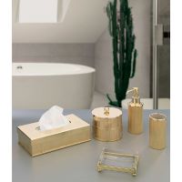 Мыльница Cre Art Bath England, хрустальное стекло, позолота 24К