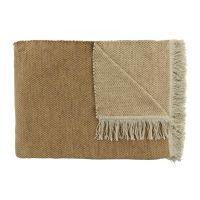 Плед CLAUDI UNAMI CAMEL, 150х200см, 60% хлопок 40% акрил