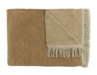 Плед CLAUDI UNAMI CAMEL, 150х200см, 60% хлопок 40% акрил