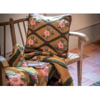 Подушка ROSE FLOWER SENAPE 50x50, шерсть 80% полиэстер 20%, начинка конфорель FRATI HOME