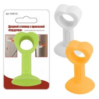 Дверной стоппер СЕРДЕЧКО с присоской МУЛЬТИДОМ