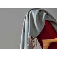 Плед COSY celadon бирюзовый 130/170 шерсть меринос, 220 г/м2