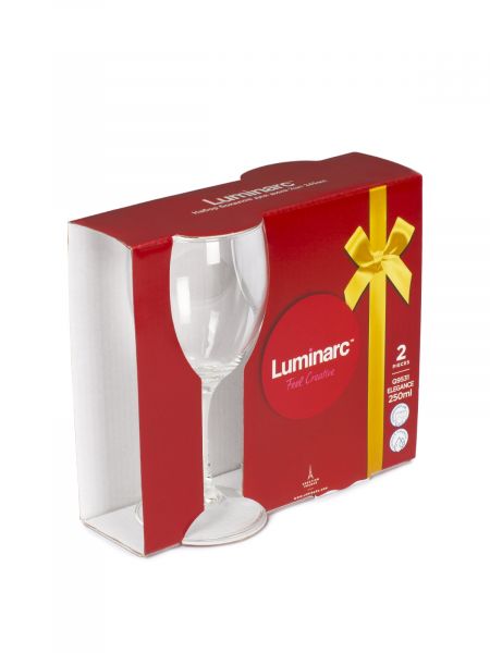 Набор бокалов для вина 2шт 245мл LUMINARC