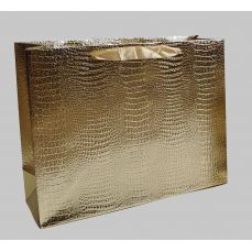 BAG CROCOСумка-пакет золото 25x20x8 см