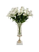 Лилия Cote Noire Loose Lilies white, белый, 80 см