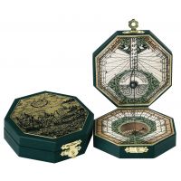 Солнечные часы Hemisferium Brass Octagonal 7,3 х Н 2см, бронза