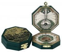 Солнечные часы Hemisferium Brass Octagonal 7,3 х Н 2см, бронза