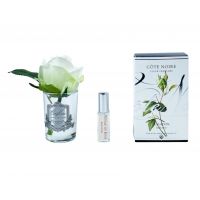 Бутон розы диффузор ROSE BUD green, зеленый, прозрачная ваза, 1 спрей 5 мл