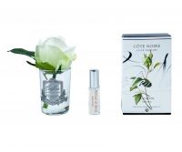 Бутон розы диффузор ROSE BUD green, зеленый, прозрачная ваза, 1 спрей 5 мл