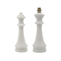 CHESSФигуры шахматные декоративные, набор 2 шт, полирезин под мрамор, 36h/41h