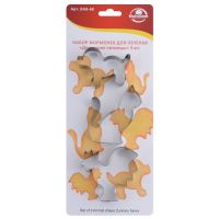 Набор форм для печенья 3шт ДОМАШНИЕ ПИТОМЦЫ МУЛЬТИДОМ