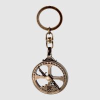 Брелок астролябия Hemisferium Nautical Astrolabe Key Ring 4.5 см, толщина 5 мм, бронза