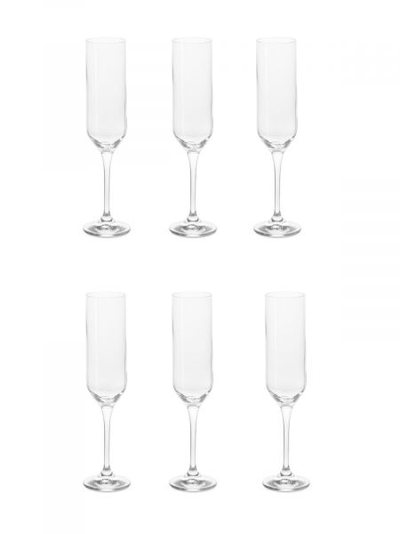Набор бокалов для шампанского UMMA 6шт 200мл CRYSTALEX
