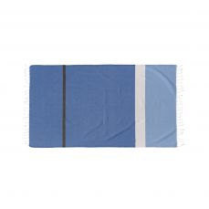Пляжное полотенце SUMMER BLEU ROYAL 100х180 см, хлопок 100%, с оборотной стороны махра, 320 г/м2 Blanc des Vosges
