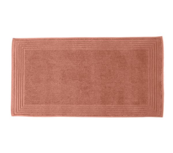 Коврик для ванной UNI HIBISCUS 50/90 розовый, хлопок 1000 гр/м2
