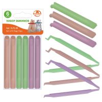 Набор зажимов 6шт 12.5см МУЛЬТИДОМ